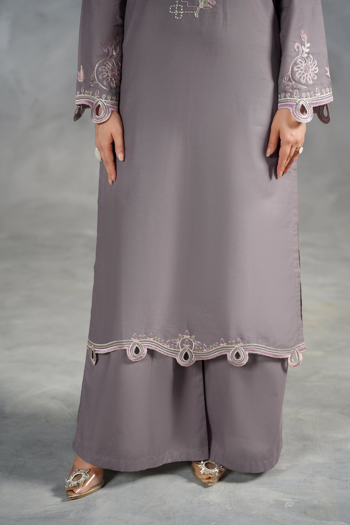 VIVA Embroidered 3-PC Lawn Dress