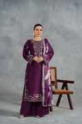 MONARCH Embroidered 3-PC Lawn Dress