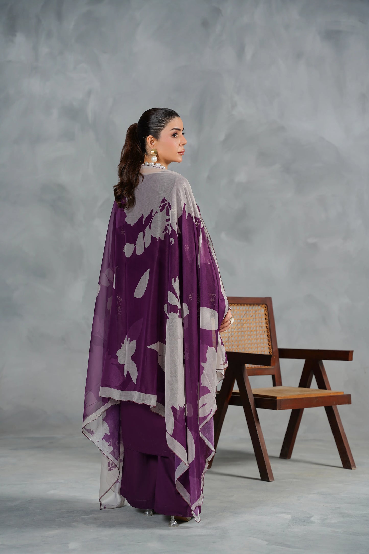 MONARCH Embroidered 3-PC Lawn Dress