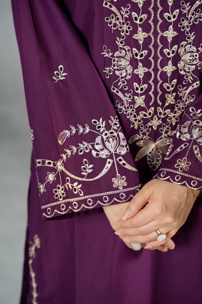 MONARCH Embroidered 3-PC Lawn Dress