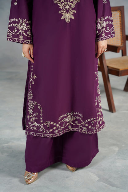 MONARCH Embroidered 3-PC Lawn Dress