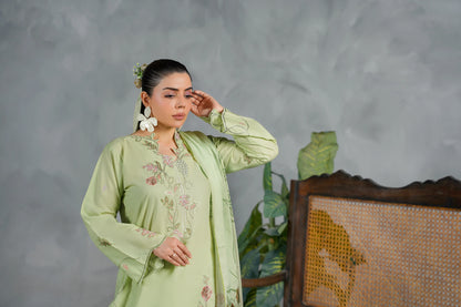 SPRING Embroidered 3-PC Lawn Dress