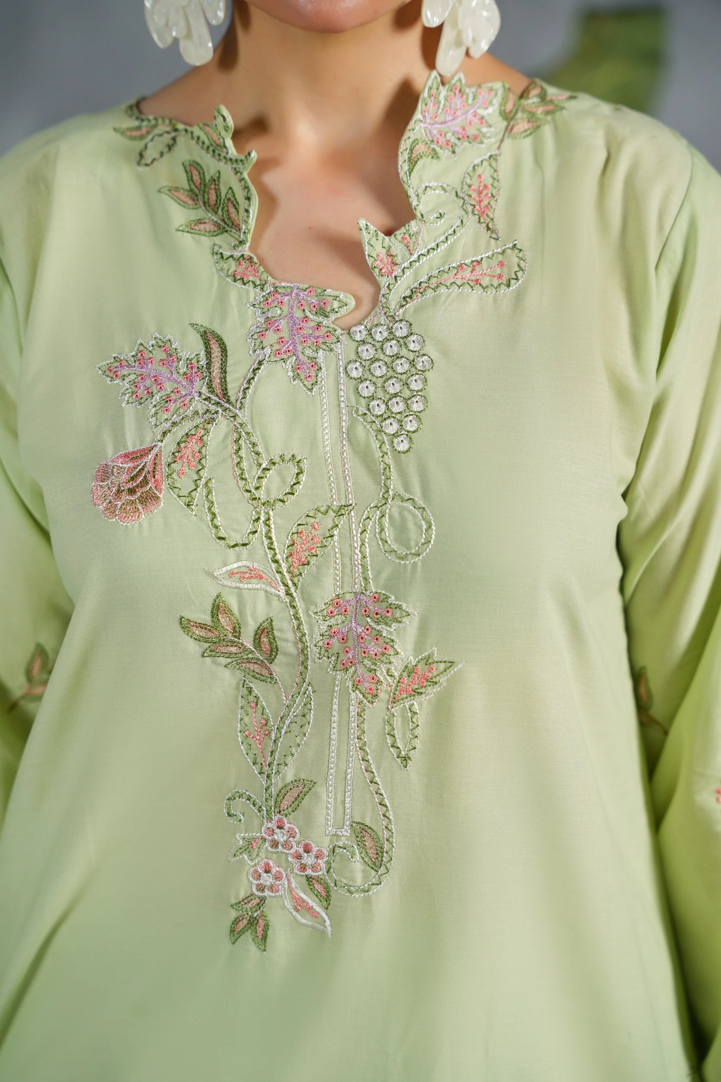 SPRING Embroidered 3-PC Lawn Dress