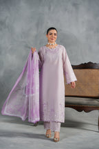 ELYSIA Embroidered 3-PC Lawn Dress