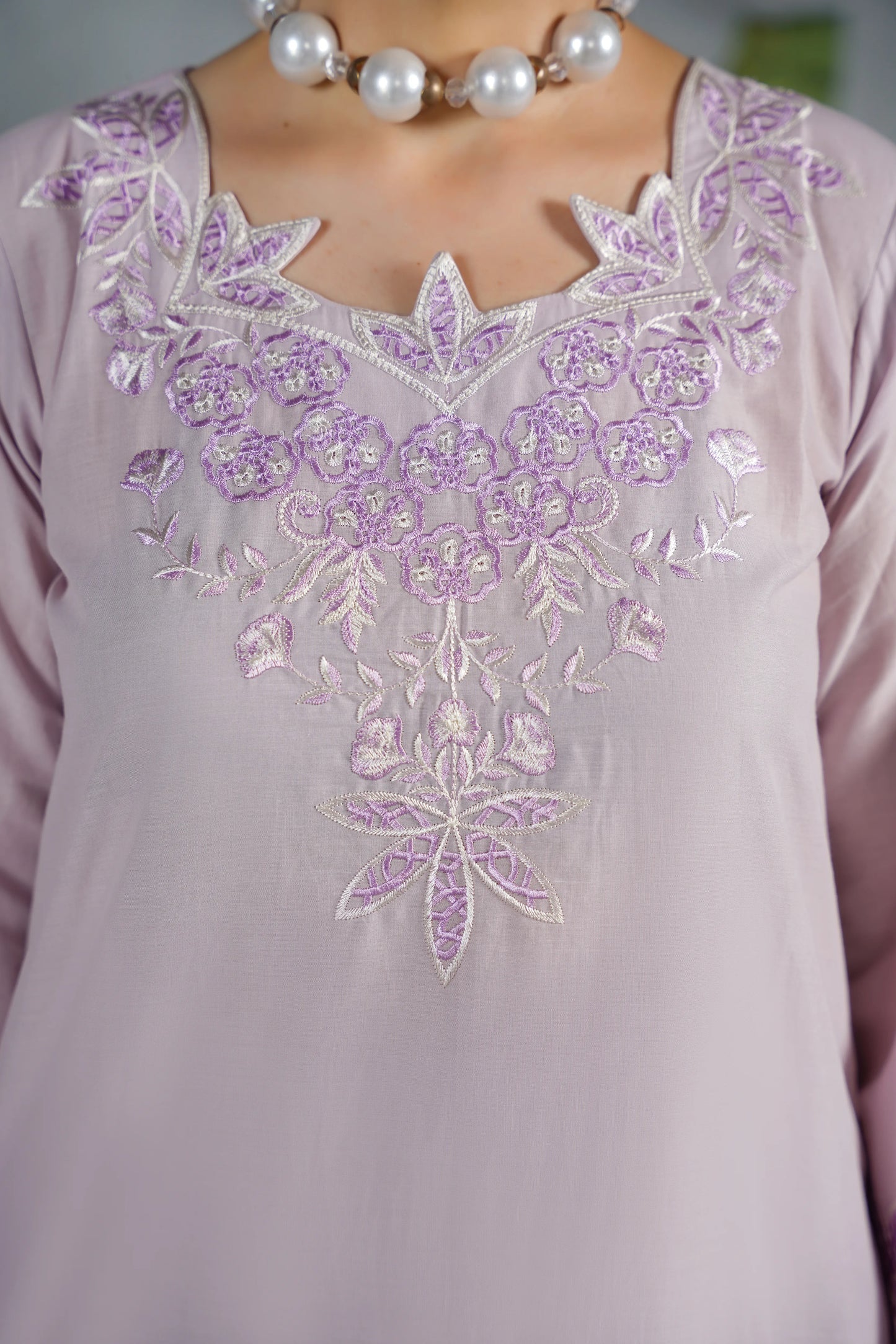 ELYSIA Embroidered 3-PC Lawn Dress
