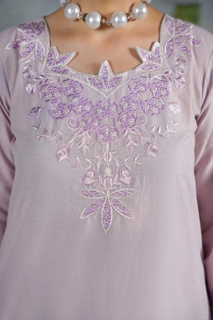 ELYSIA Embroidered 3-PC Lawn Dress