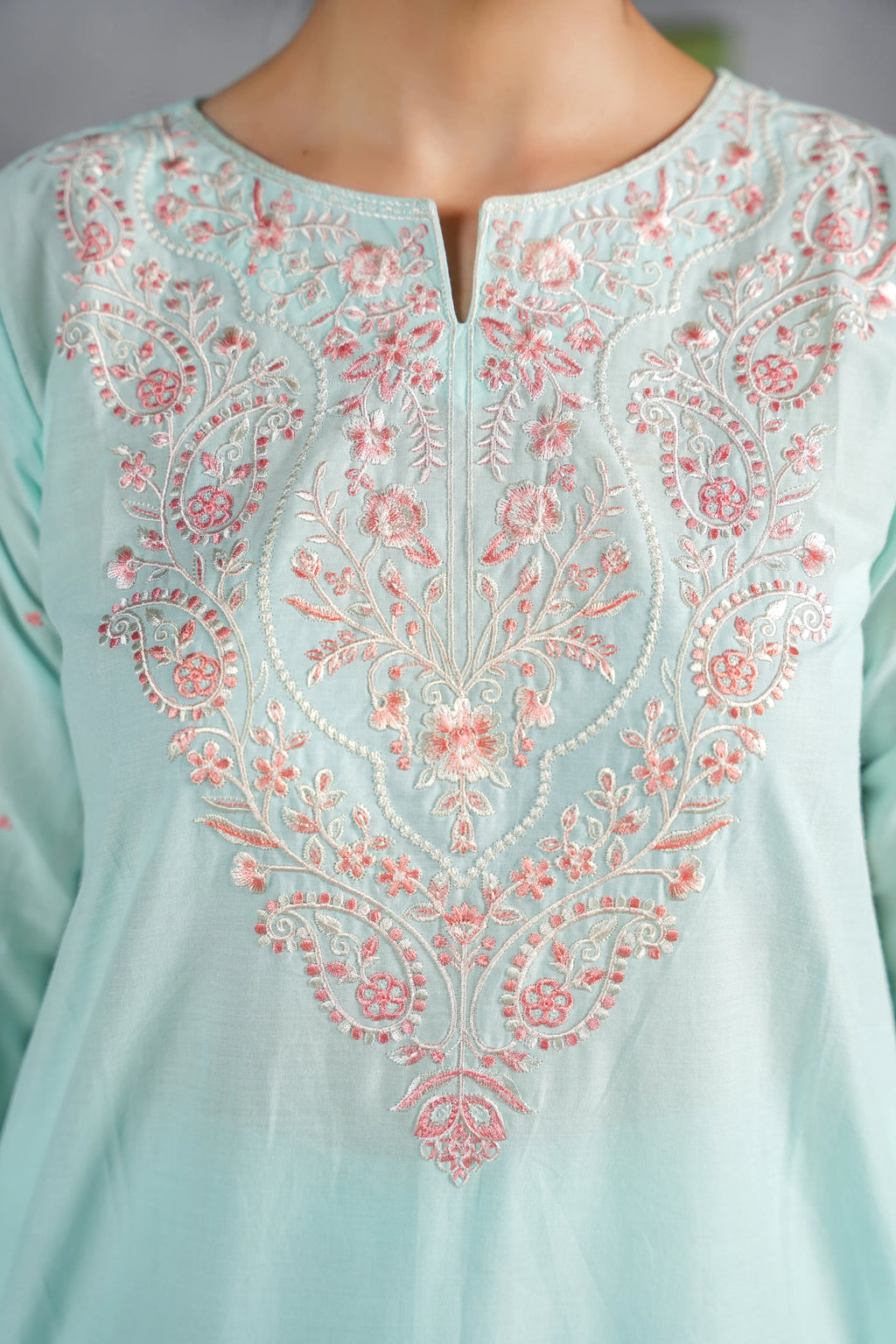 ZELINA Embroidered 3-PC Lawn Dress