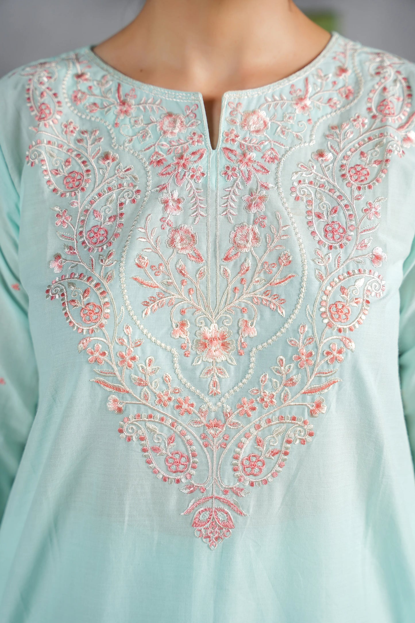 ZELINA Embroidered 3-PC Lawn Dress