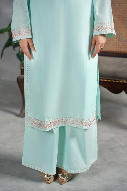 ZELINA Embroidered 3-PC Lawn Dress