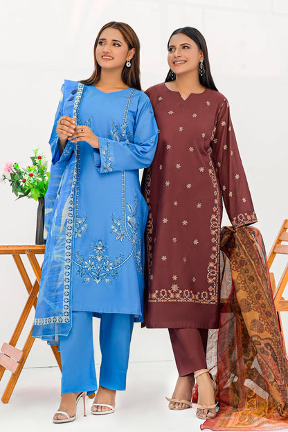 CHINAR Lawn Embroidered Dress