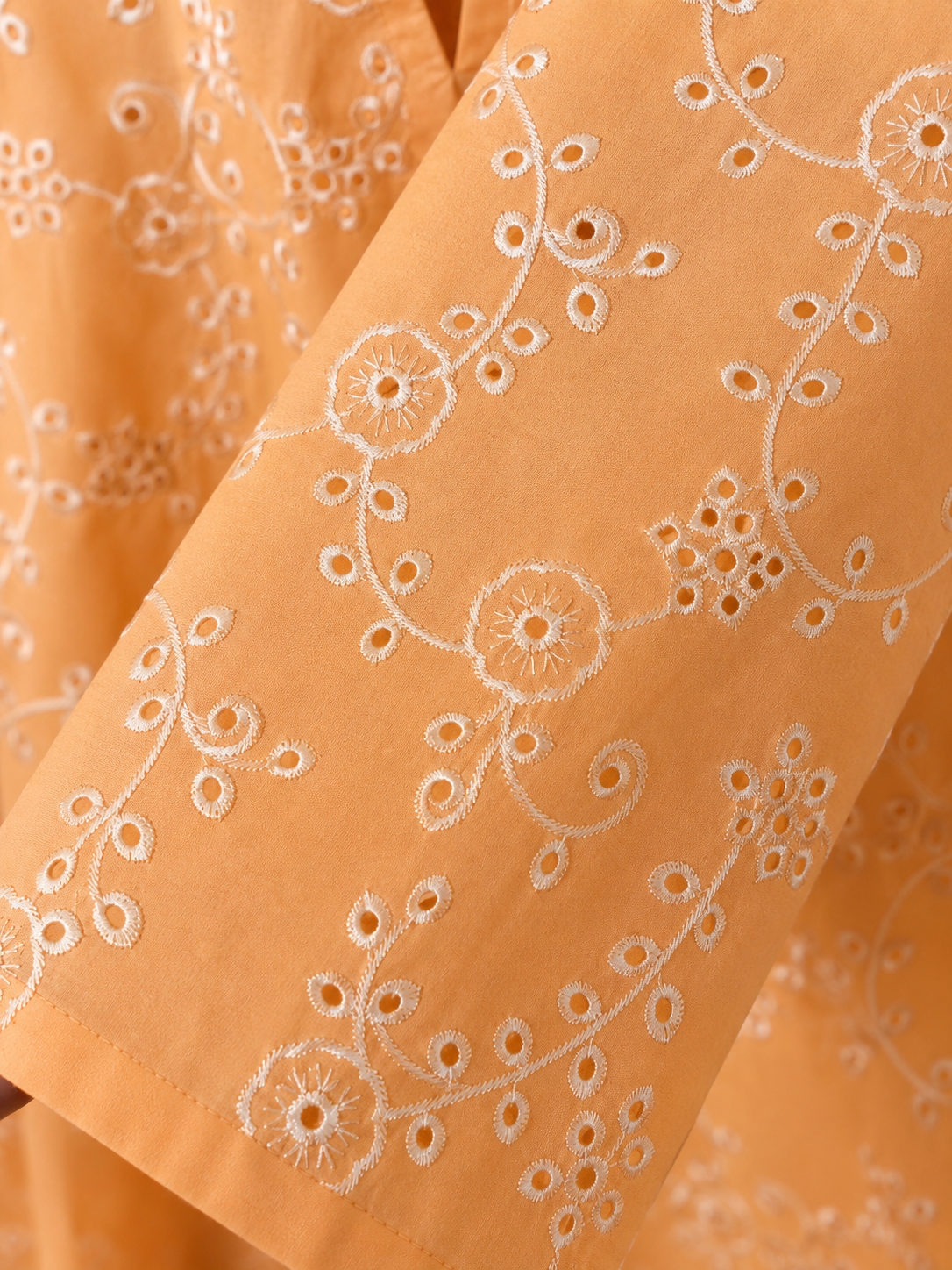 Royal Peach Schiffli Embroidered Lawn 2 Piece