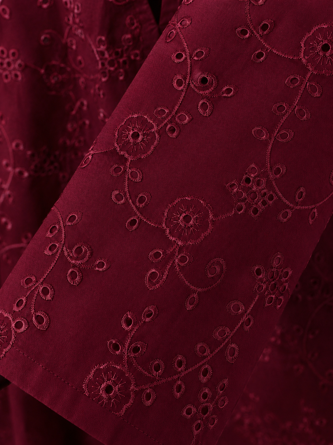 Royal Maroon Schiffli Embroidered Lawn 2 Piece