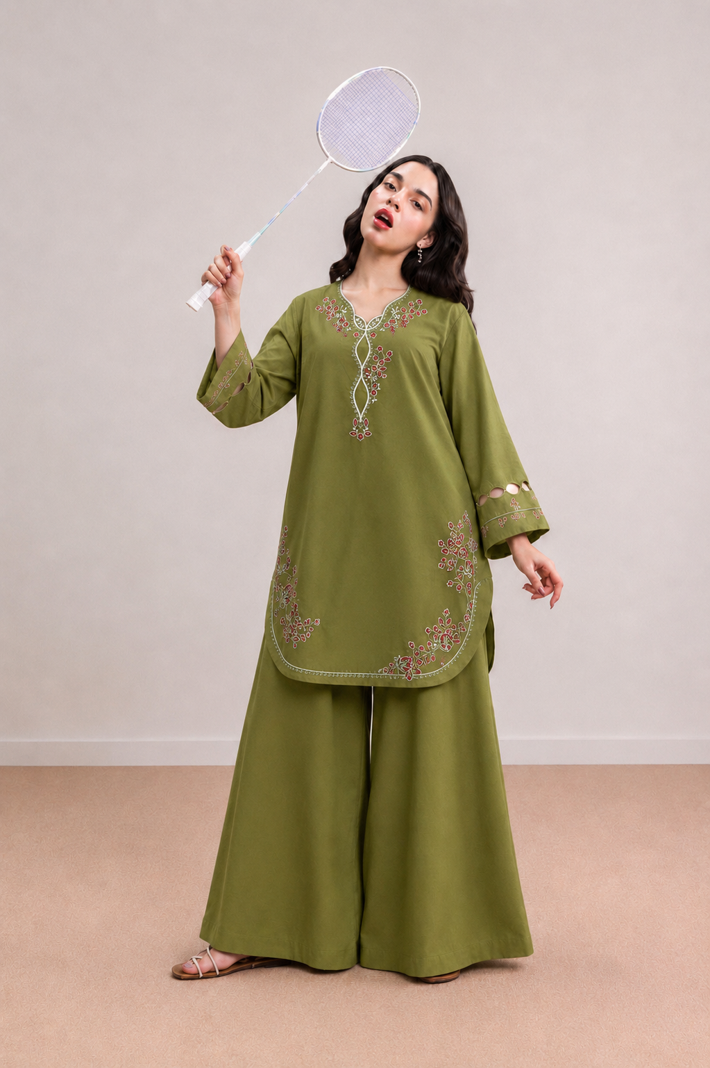 SAGE Embroidered Lawn 2 Piece