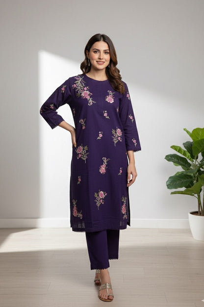 Ayra - Embroidered2-PC Khaddar Dress