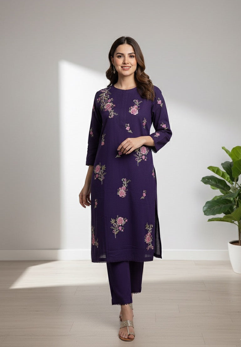 Ayra - Embroidered2-PC Khaddar Dress