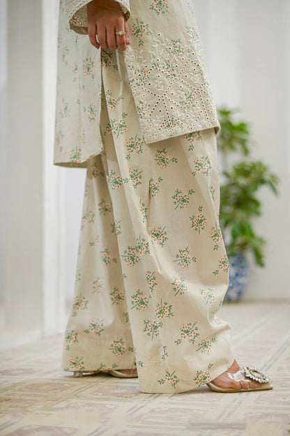 PISTACHIO DUST - Farshi Shalwar Embroidered 3-PC Lawn Dress