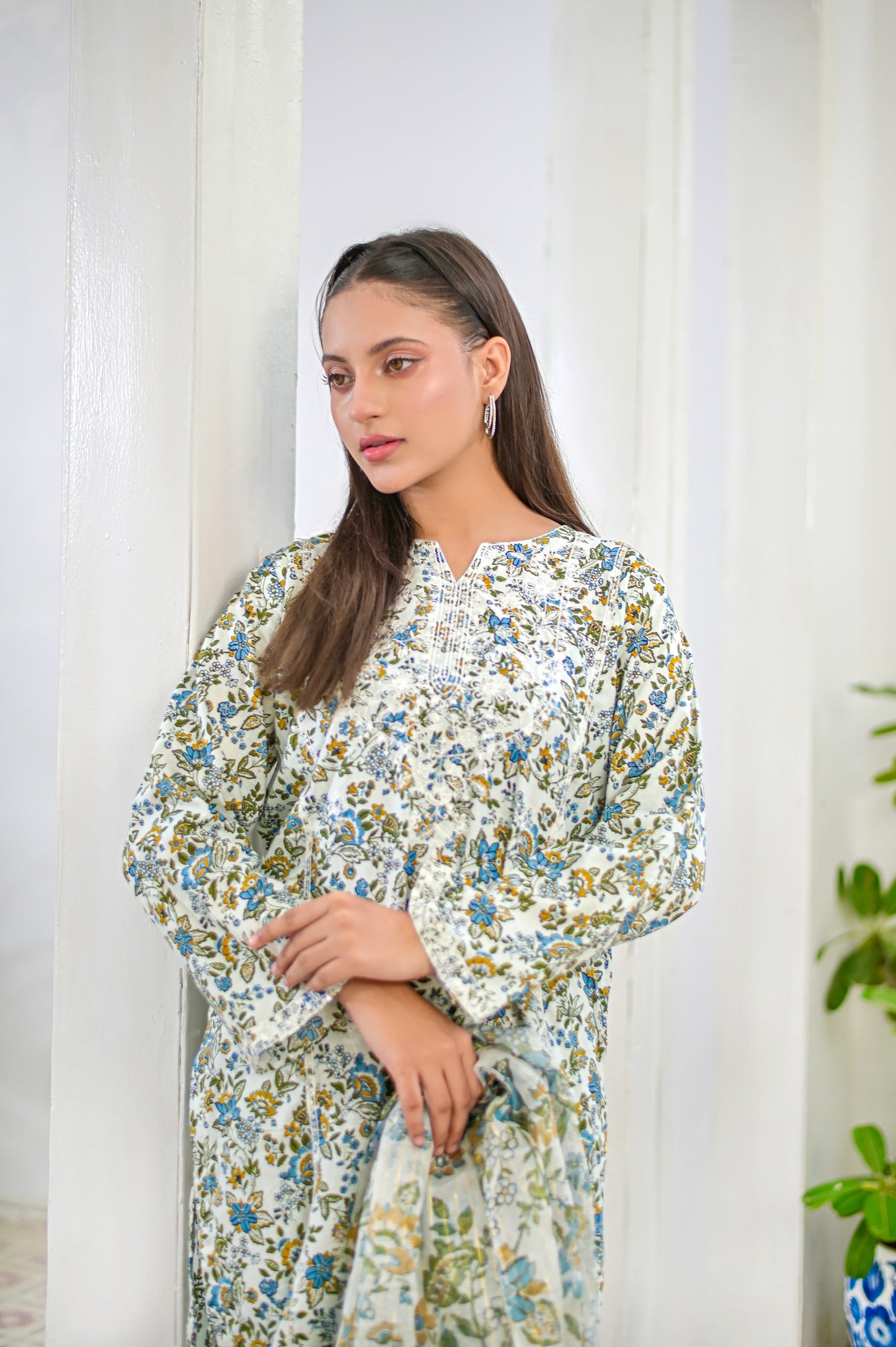 CITRINE - Embroidered 3-PC Farshi Shalwar Lawn Dress