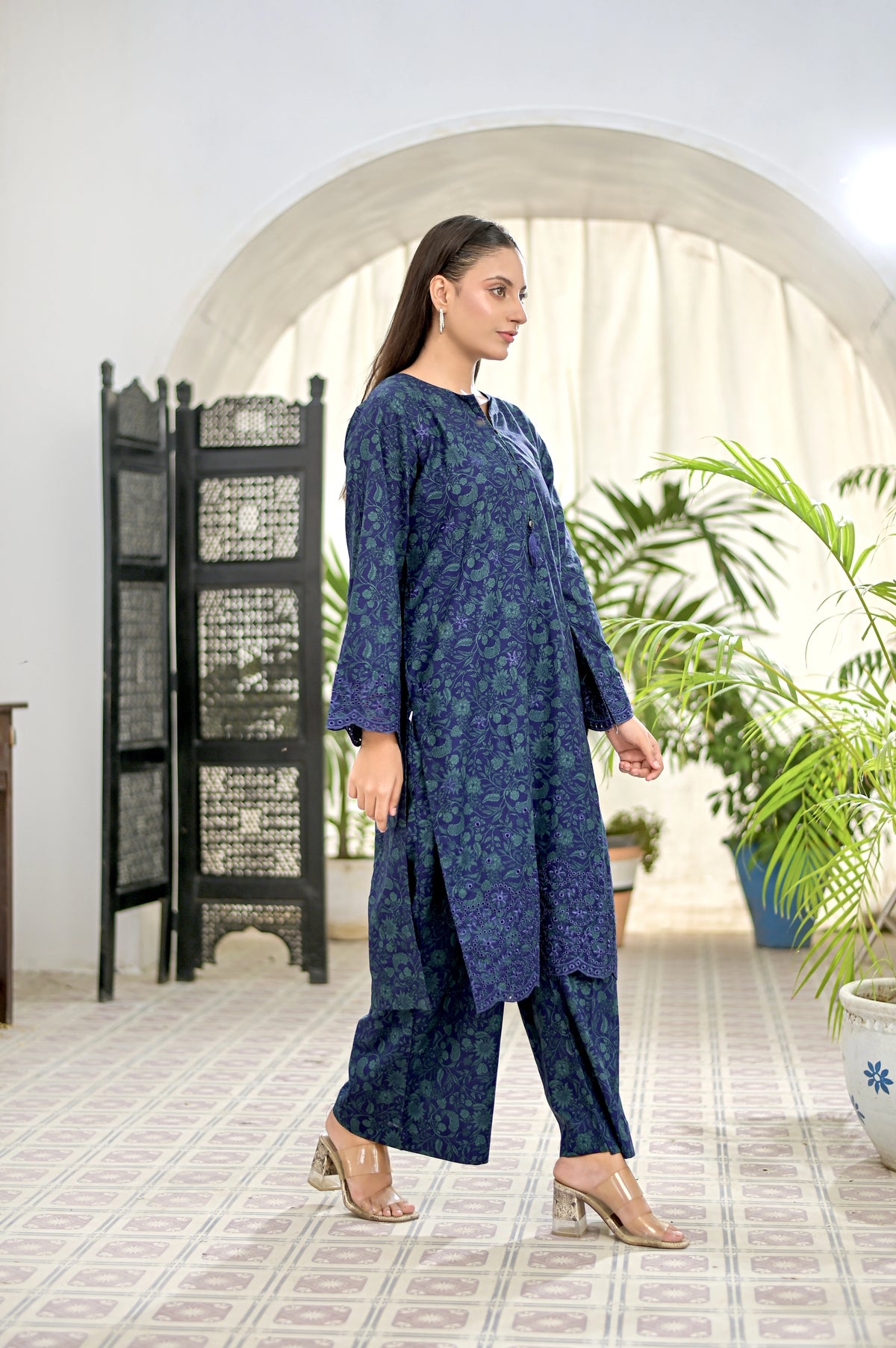 CLARET - Embroidered 2-PC Lawn Dress