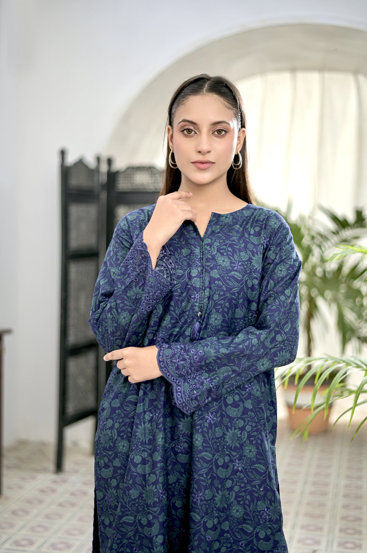 CLARET - Embroidered 2-PC Lawn Dress